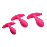 Rump Bumpers 3 Piece Silicone Anal Plug Set - Pink